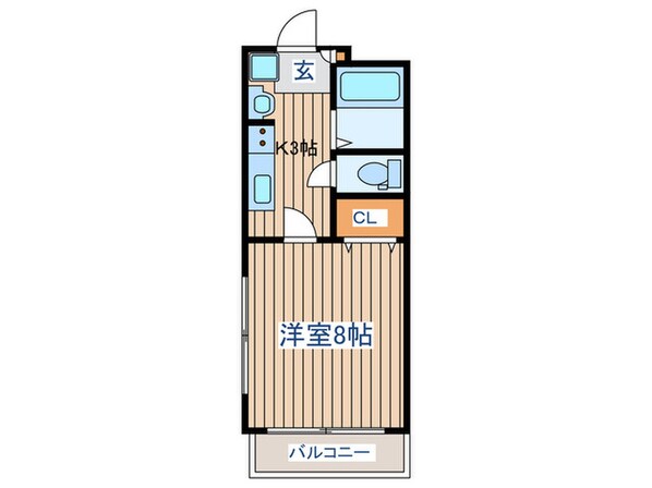 モンシャンブル荒町の物件間取画像